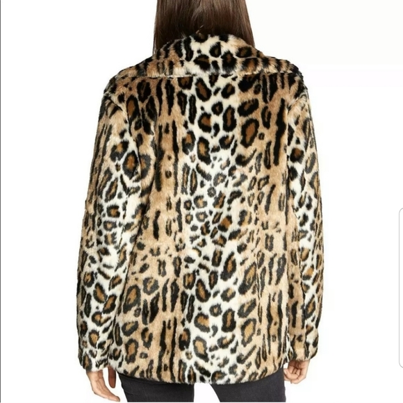 NWT SANCTUARY SEEING SPOTS FAUX FUR COAT SIZE S - Picture 2 of 5